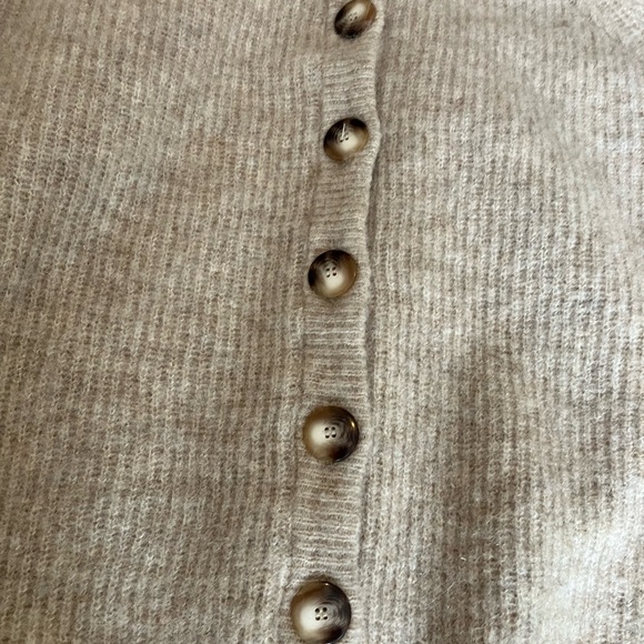 Sezane Light Beige Othello Cardigan - Picture 7 of 7